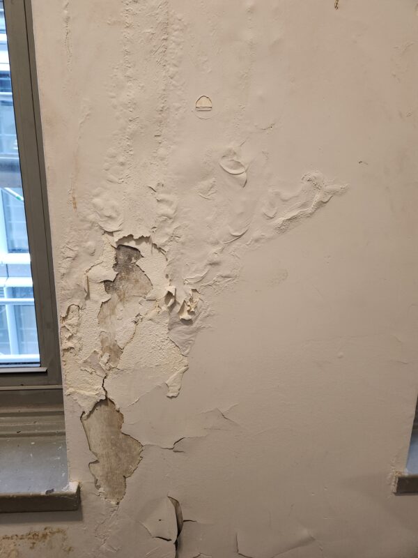 drywall damage in commercial properties